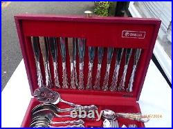 102 Piece Oneida Stainless Steel Deluxe Mozart Pattern Cutlery Canteen Set