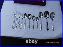 102 Piece Oneida Stainless Steel Deluxe Mozart Pattern Cutlery Canteen Set