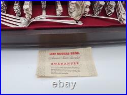 103 Piece Set Vintage 1847 Wm Rogers Silver-Plate Eternally Yours Flatware + Box
