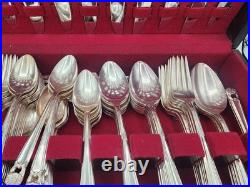 103 Piece Set Vintage 1847 Wm Rogers Silver-Plate Eternally Yours Flatware + Box
