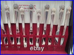 103 Piece Set Vintage 1847 Wm Rogers Silver-Plate Eternally Yours Flatware + Box