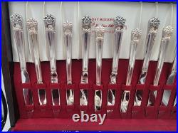 103 Piece Set Vintage 1847 Wm Rogers Silver-Plate Eternally Yours Flatware + Box