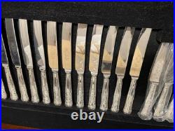 124 Piece Stainless Steel Cutlery Set Sheffield EPNS Silver plated