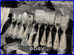 124 Piece Stainless Steel Cutlery Set Sheffield EPNS Silver plated