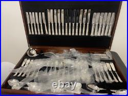124 Piece Stainless Steel Cutlery Set Sheffield EPNS Silver plated