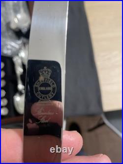 124 Piece Stainless Steel Cutlery Set Sheffield EPNS Silver plated