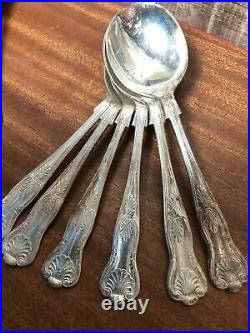 127 Pieces of Heavy Silver Plated Kings Pattern Sheffield Cutlery
