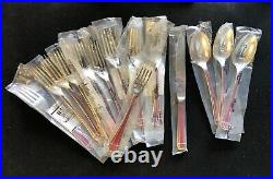 15 Piece Christofle France Silverplate TALISMAN Sienna Brown, rouge in France