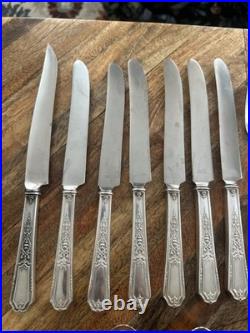 1847 Roger's Bros Ancestral Silver Plate Silverware Lot 54 Pcs