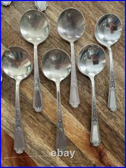 1847 Roger's Bros Ancestral Silver Plate Silverware Lot 54 Pcs