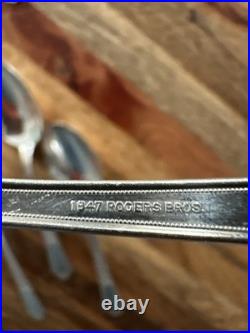 1847 Roger's Bros Ancestral Silver Plate Silverware Lot 54 Pcs