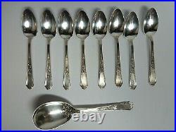 1847 Rogers Bros Ancestral Pieces of Charm Silverware 78 Piece Set Silverplated