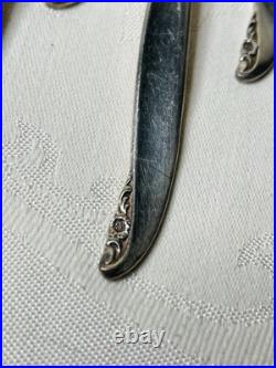 1847 Rogers Bros Vintage Silver Plate Leilani 51 Piece Flatware Set For 8