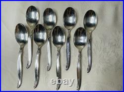 1847 Rogers Bros Vintage Silver Plate Leilani 51 Piece Flatware Set For 8