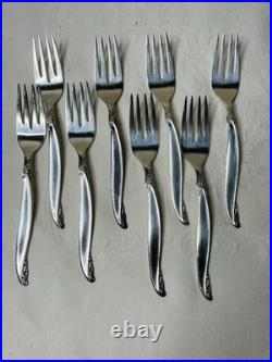 1847 Rogers Bros Vintage Silver Plate Leilani 51 Piece Flatware Set For 8