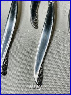 1847 Rogers Bros Vintage Silver Plate Leilani 51 Piece Flatware Set For 8