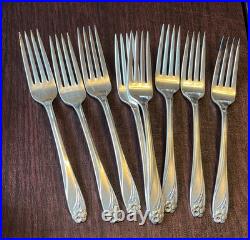 1847 Rogers Brothers 103 Piece Silver Plate 1950 Daffodil Flatware Set Box