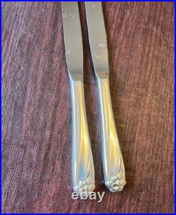 1847 Rogers Brothers 103 Piece Silver Plate 1950 Daffodil Flatware Set Box