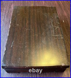 1847 Rogers Brothers 103 Piece Silver Plate 1950 Daffodil Flatware Set Box