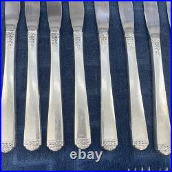 1881 Rogers Oneida SURF CLUB Ocean Waves, silverplate flatware 8 Each, 40 Pieces