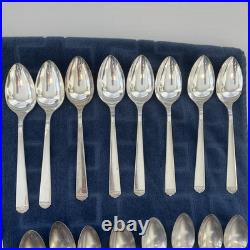 1881 Rogers Oneida SURF CLUB Ocean Waves, silverplate flatware 8 Each, 40 Pieces