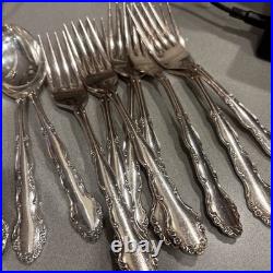 1881 Rogers Oneida Silver Plate Silverware Flatware 52 Piece VINTAGE