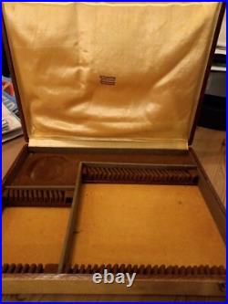1930s H. Desportes Art Deco EPNS Cutlery 36 pieces Original Covered Box 1930s H. Desportes Art Deco EPNS Cutlery 36 pieces Original Covered Box