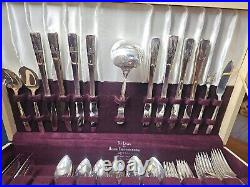 1938, 80 Piece Oneida GRENOBLE flat Ware Set. Complete For 8, Silver Plate