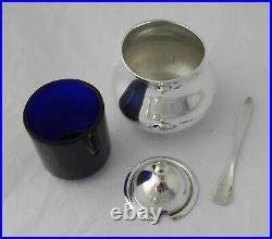 1960's Eric Clements Design Classic Silver Plated 4-piece Condiment / Cruet set