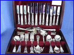 1970's SILVER PLATED CANTEEN CUTLERY 66 PIECES, 7 PLACE SETTINGS & EXTRAS EX CON