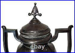 19th C. Antique 6 Piece Manhattan Plate Co Silver Plated Coffee Tea Service Set