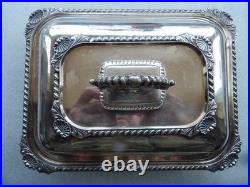 19thc Georgian Old Sheffield Plate 3 Piece Entree Covered Warming Server Dish