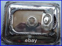 19thc Georgian Old Sheffield Plate 3 Piece Entree Covered Warming Server Dish