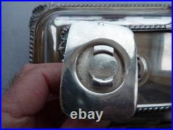 19thc Georgian Old Sheffield Plate 3 Piece Entree Covered Warming Server Dish