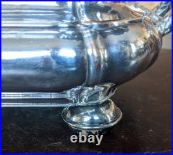 19thc Georgian Old Sheffield Plate 3 Piece Entree Covered Warming Server Dish