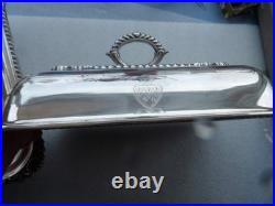 19thc Georgian Old Sheffield Plate 3 Piece Entree Covered Warming Server Dish