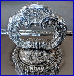 19thc Georgian Old Sheffield Plate 3 Piece Entree Covered Warming Server Dish