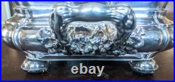 19thc Georgian Old Sheffield Plate 3 Piece Entree Covered Warming Server Dish