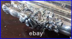 19thc Georgian Old Sheffield Plate 3 Piece Entree Covered Warming Server Dish