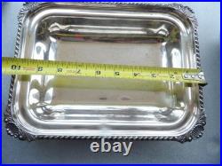 19thc Georgian Old Sheffield Plate 3 Piece Entree Covered Warming Server Dish