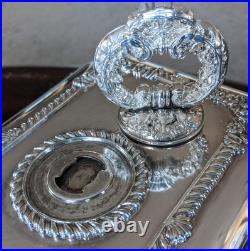 19thc Georgian Old Sheffield Plate 3 Piece Entree Covered Warming Server Dish