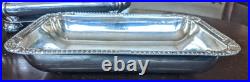 19thc Georgian Old Sheffield Plate 3 Piece Entree Covered Warming Server Dish