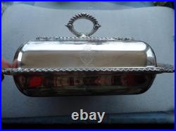 19thc Georgian Old Sheffield Plate 3 Piece Entree Covered Warming Server Dish