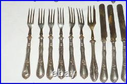 20 Old Silver Cutlery Pieces Silver 800 Fruit Cutlery Old