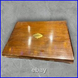 24 Pieces J S & S Silver Plated Fish Knives Forks Mother of Pearl Canteen Box