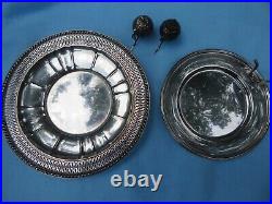 (2)-Sterling Silver Plates and S/P Shakers