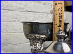30 SILVER PLATE PIECES 15 Lbs Teapot, Trays, Sugar, Shaker, Chafing Stand, Lids