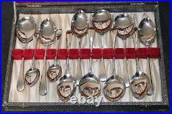 30 piece silver plate cutlery set in original lined box Aberdeen