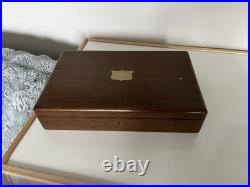 38 Piece Oak Canteen Of Silver Plated Walker & Hall Cutlery (for 6) (cc-00)