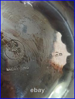 3 Piece Antique Charles Howard English Silver Plate Melon Georgian Repro Tea Set